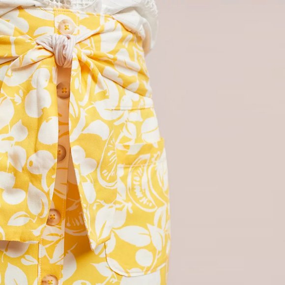 NEW! Anthropologie 44 of 52 Conversations Linen Blend Pencil Skirt, size 0 - Picture 5 of 16